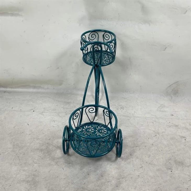 Small Metal Bicycle Planter