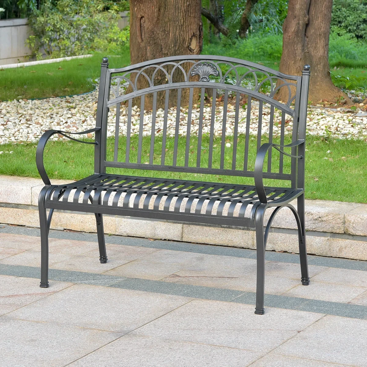 AnzumMetalOutdoorBench 1 AnzumMetalOutdoorBench 1