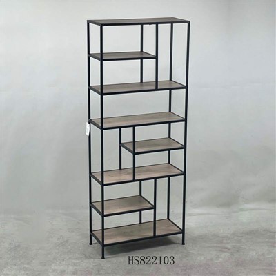 Metal and Wood Storage Shelves