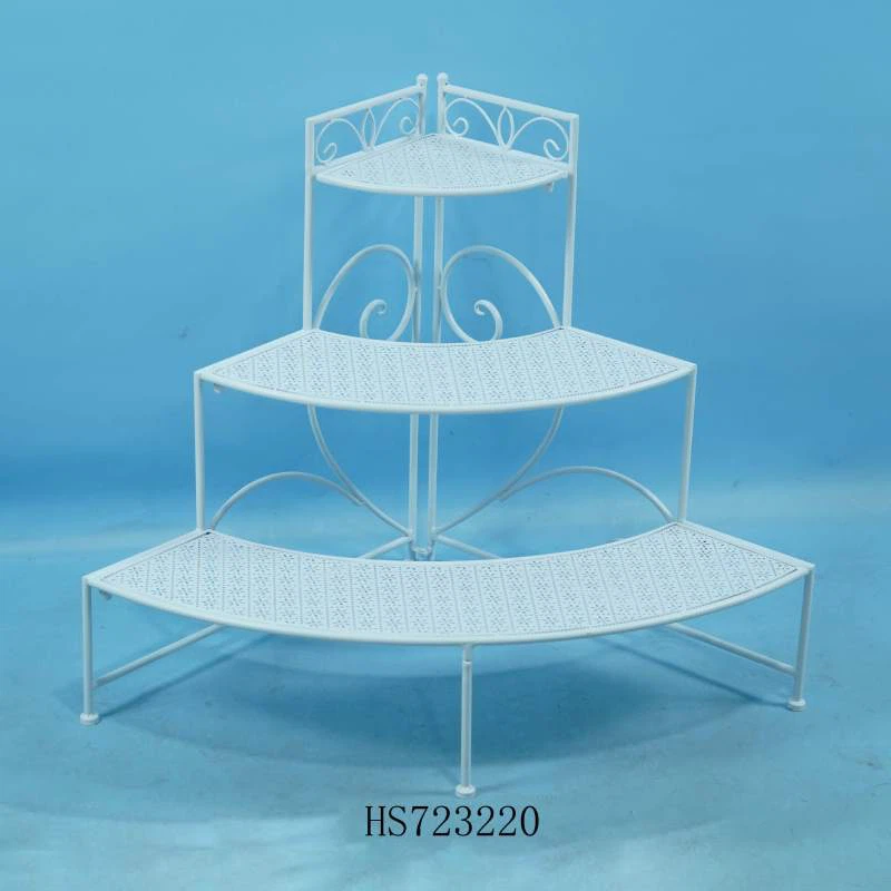 White Metal Flower Stand